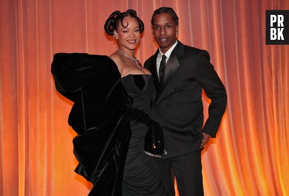 Rihanna e A$AP Rocky no Globo de Ouro 2023