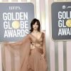 Jenna Ortega foi com vestido nude no Globo de Ouro 2023