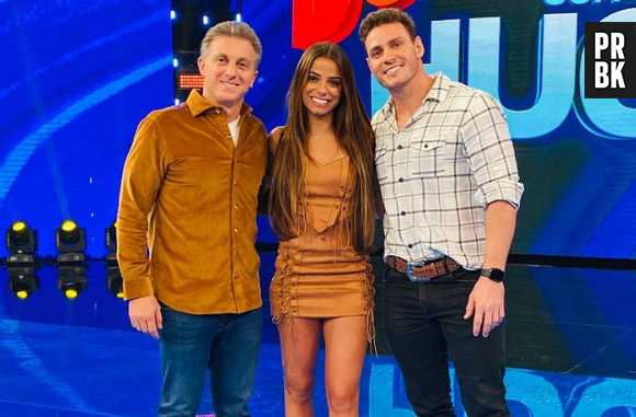 Key Alves reencontrou Gustavo no programa de Luciano Huck