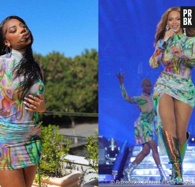 Ludmilla e Beyoncé usaram mesmo vestido em show da Queen B