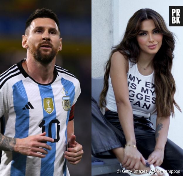 Messi estaria flertando com ex-amante de Neymar, Fernanda Campos