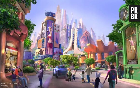 Criança pula de nova atração de "Zootopia" na Disney de Xangai