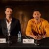 Rodrigo Santoro e Will Smith participam de coletiva de imprensa para divulgação do filme "Focus", em Buenos Aires, Argentina, na última quarta-feira (20)