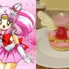 A pequena "Sailor Chibi Moon" ganhou uma sobremesa com morangos