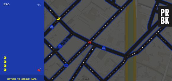 O jogo é similar ao clássico "Pac-Man" dos anos 80, inclusive a música!