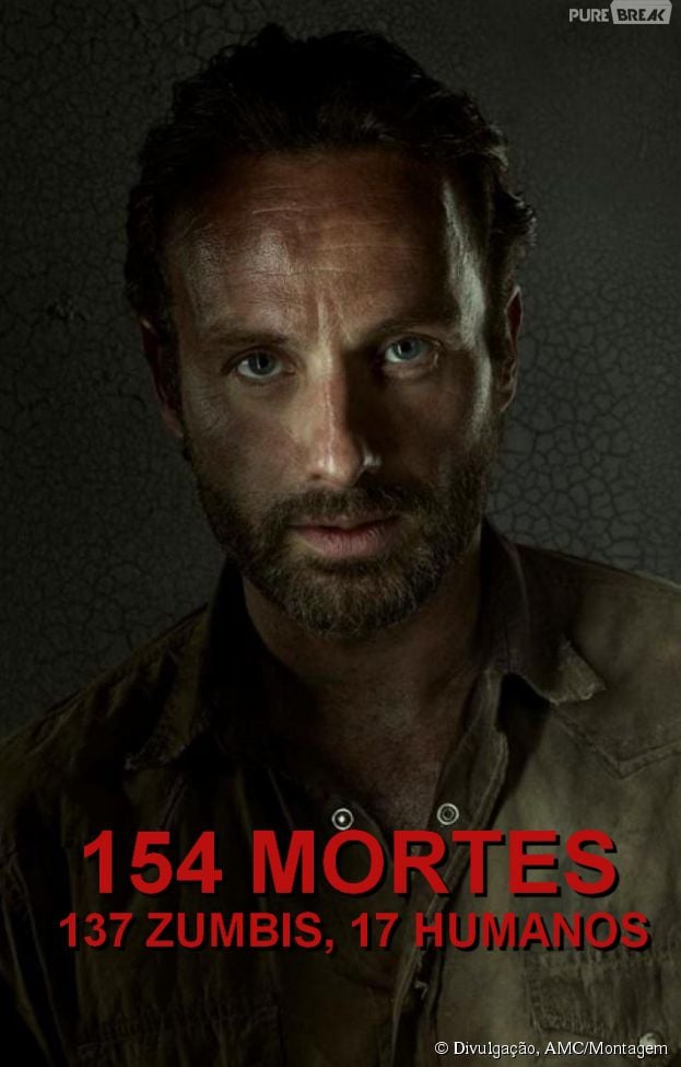 Em "The Walking Dead", Rick (Andrew Lincoln) &eacute; o maior assassino de todos!