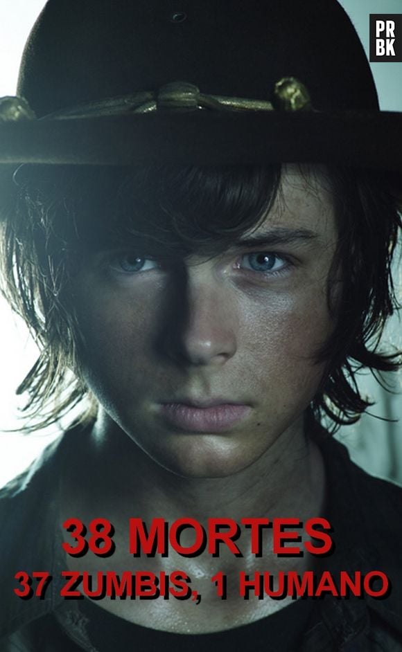 Em "The Walking Dead", Carl (Chandler Riggs) pode ser novinho, mas ele é letal!