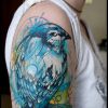 Pássaros dão sempre uma boa tatuagem, em aquarela ficam ainda melhores!