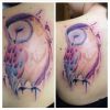 Tatuagens de coruja são sempre lindas, em aquarela não seria diferente
