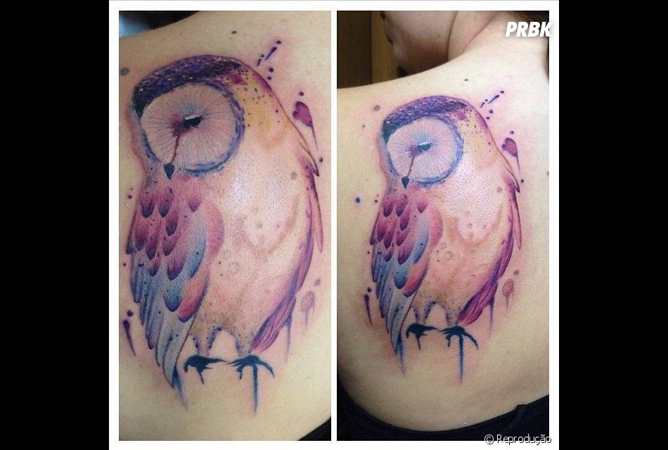 As mais lindas tatuagem aquarela Tatuagens De Coruja Sao Sempre Lindas Em Aquarela Nao Seria Diferente Purebreak