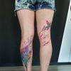 Os mais diferentes desenhos são possíveis através das tatuagens em aquarela