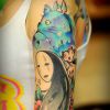 Os animes ficam ainda melhores através das tatuagens em aquarela