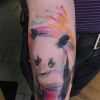 Os pandas ficam ainda mais fofos nas tatuagens em aquarela