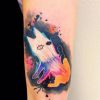 As tatuagens em aquarela são ótimas para desenhos mais psicodélicos