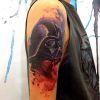 O mundo nerd está em todos os lugares, inclusive, nas tatuagens em aquarela! Sobrou até pro Darth Vadder