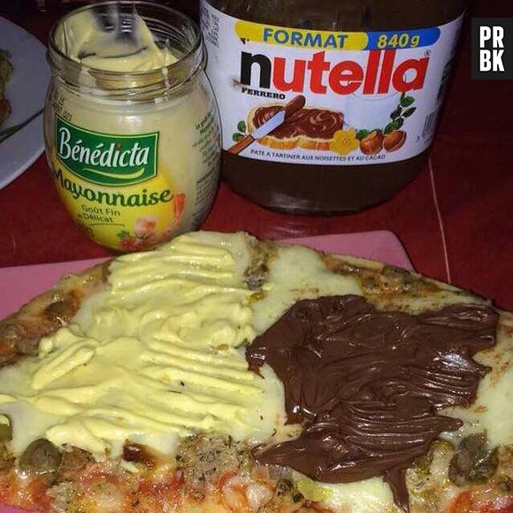 A mistura entre Nutella e maionese não precisa nem de legenda...