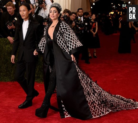 Lady Gaga e vestido de penas de galinha no MET Gala 2015