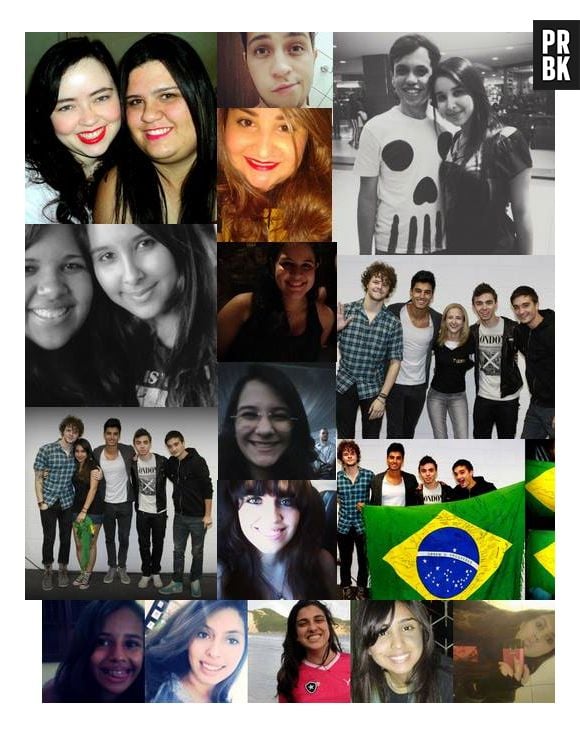 Alguns dos integrantes do fã clube "The Wanted Brasil"