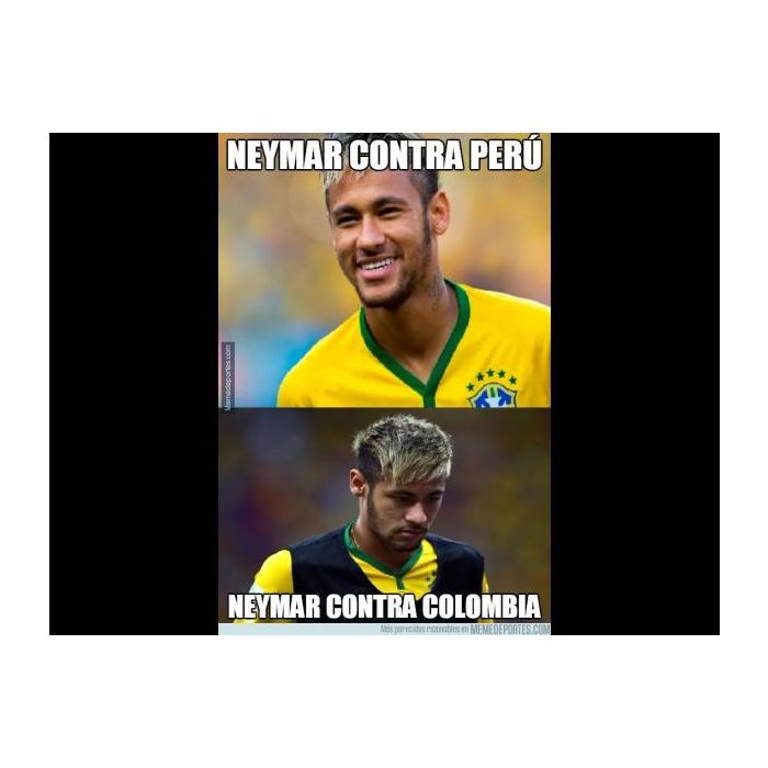  Em derrota de 1 x 0 contra a Col&amp;ocirc;mbia, Neymar Jr. foi o grande destaque do jogo 
