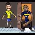  Na internet a galera t&aacute; dizendo que Neymar Jr. &eacute; saco de pancadas 