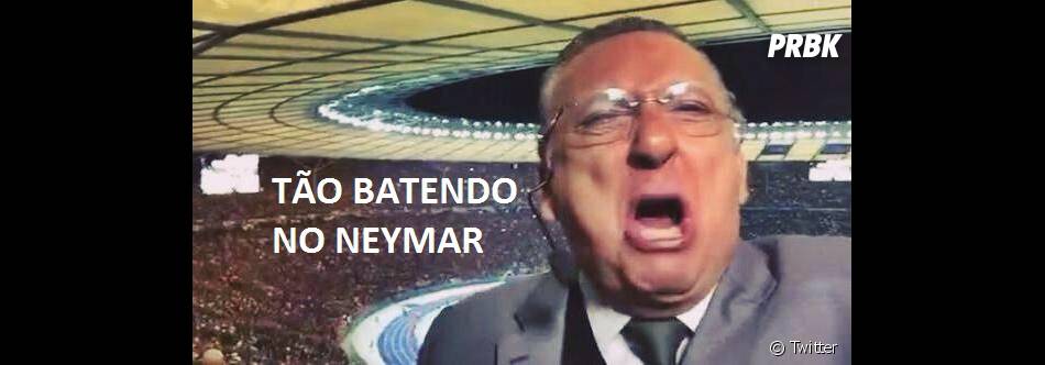 Até o Galvão Bueno ficou desesperado com a confusão ...