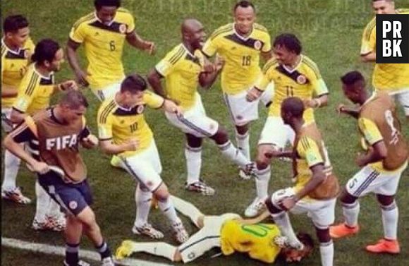 Neymar Jr. foi defendido pela seleção brasileira após confusão no final do jogo
