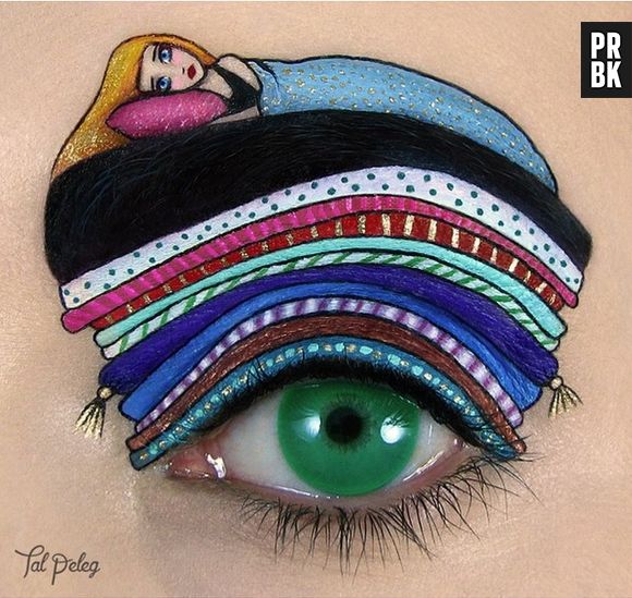 Essa é pra quem adora ficar deitado. Mas talvez os prequiçosos não tenham disposiação pra fazer uma maquiagem dessas