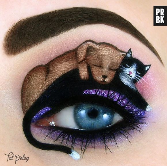 Na hora de se maquiar você pode fazer tudo, até gato e cachorro ficarem amigos!