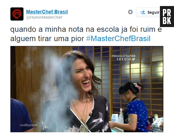 A Paola Carosella, do "MasterChef Brasil", gostou de lembrar esse momento na escola