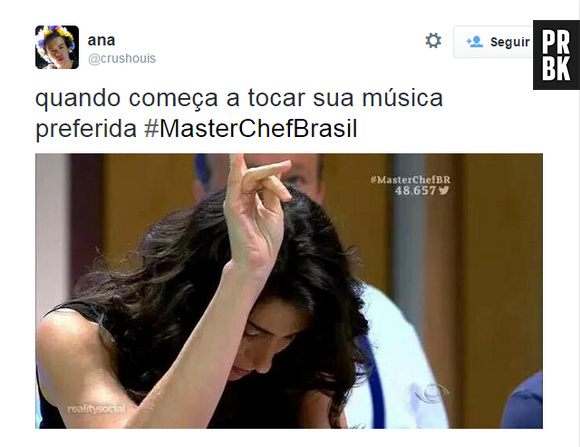 A sua reação na balada deve ser a mesma da Paola Carosella, do "MasterChef Brasil"