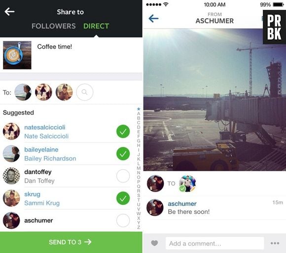 "Instagram Direct" concorre com Whatsapp