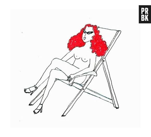 Acredite, esta foto, postada pela diretora de criação da "Vogue", Grace Coddington, foi banida do Instagram