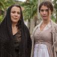 Em "Além do Tempo", Emília (Ana Beatriz Nogueira) quer que Lívia (Alinne Moraes) vire freira