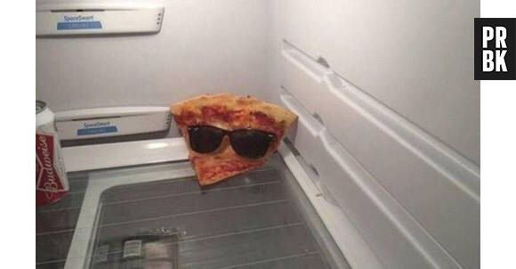 Essa pizza tá relaxando like a boss!