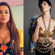  Anitta e Katy Perry foram comparadas por um blogger espanhol famoso por conta dos figurinos parecidos bancados pela marca Moschino 