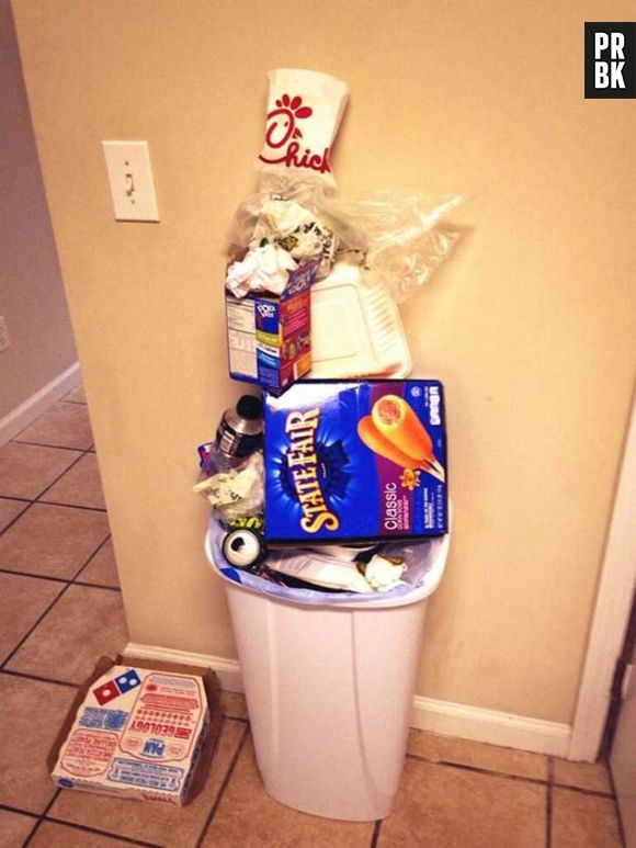 Jogar o lixo fora é um problema sério para os preguiçosos