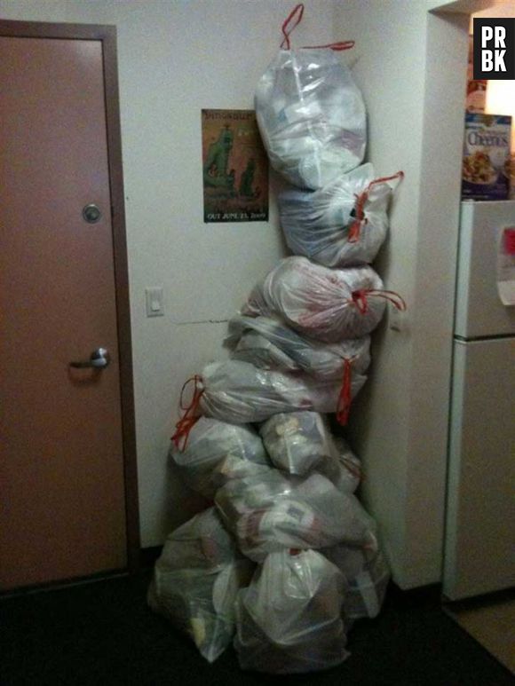 Os preguiçosos adoram acumular lixo