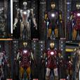 Versões das armaduras do "Homem de Ferro" no filme do herói