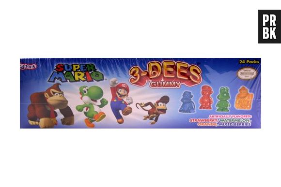 Yoshi, Mario e Donkey Kong: tem bala de todos os gostos e tipos