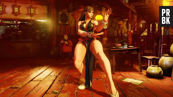 Chun-Li se veste pra noite em "Street Fighter V": com vestido longo preto e pernas de fora, claro!