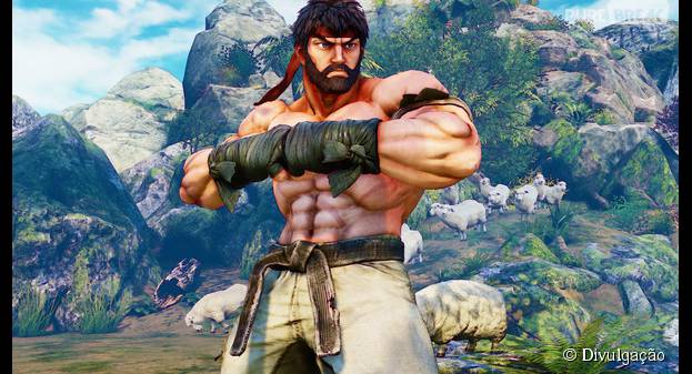 Em "Street Fighter V": Ryu terá uma opção de visual barbudo