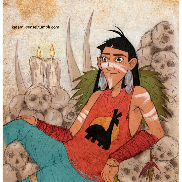 Será que o Imperador Kuzco consegue sobreviver aos zumbis? Todo mundo duvida, né?
