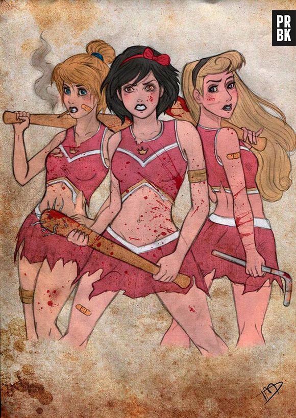 Cinderela, Branca de Neve e Aurora, as princesas da Disney, estão preparadas para encarar qualquer coisa!