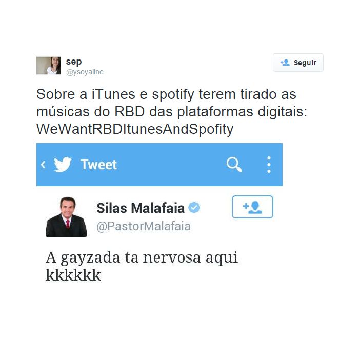 Galera fica louca com RBD sumindo do Spotify
