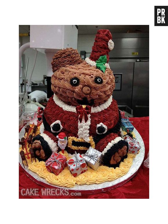 Esse bolo de Natal tem muita informação...