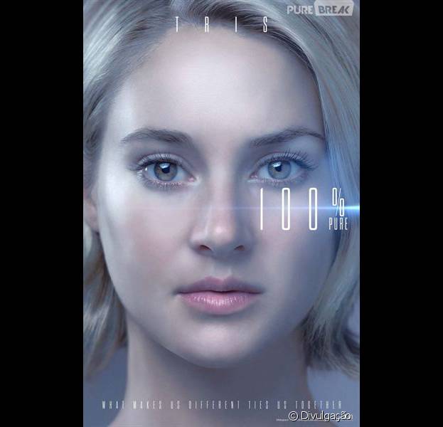 Tris (Shailene Woodley) tem 100% de pureza em novo cartaz de "A Série Divergente: Convergente"
