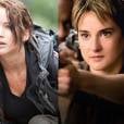 Katniss (Jennifer Lawrence), de "Jogos Vorazes", e Tris (Shailene Woodley), de "Divergente", poderiam fazer uma enorme revolução juntas!
