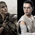 A Furiosa (Charlize Theron) de "Mad Max" e Rey (Daisy Ridley), de "Star Wars", iam botar muito marmanjo pra chorar se fossem amigas