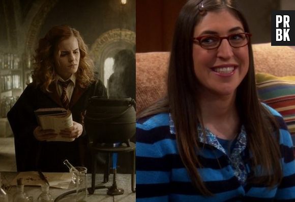 Hermione (Emma Watson) e Amy (Mayim Bialik), de "The Big Bang Theory", são duas mulheres bastante inteligentes e que formariam uma ótima dupla