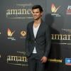 O ator Taylor Lautner no lançamento de "Saga Crepúsculo: Amanhecer parte 2"